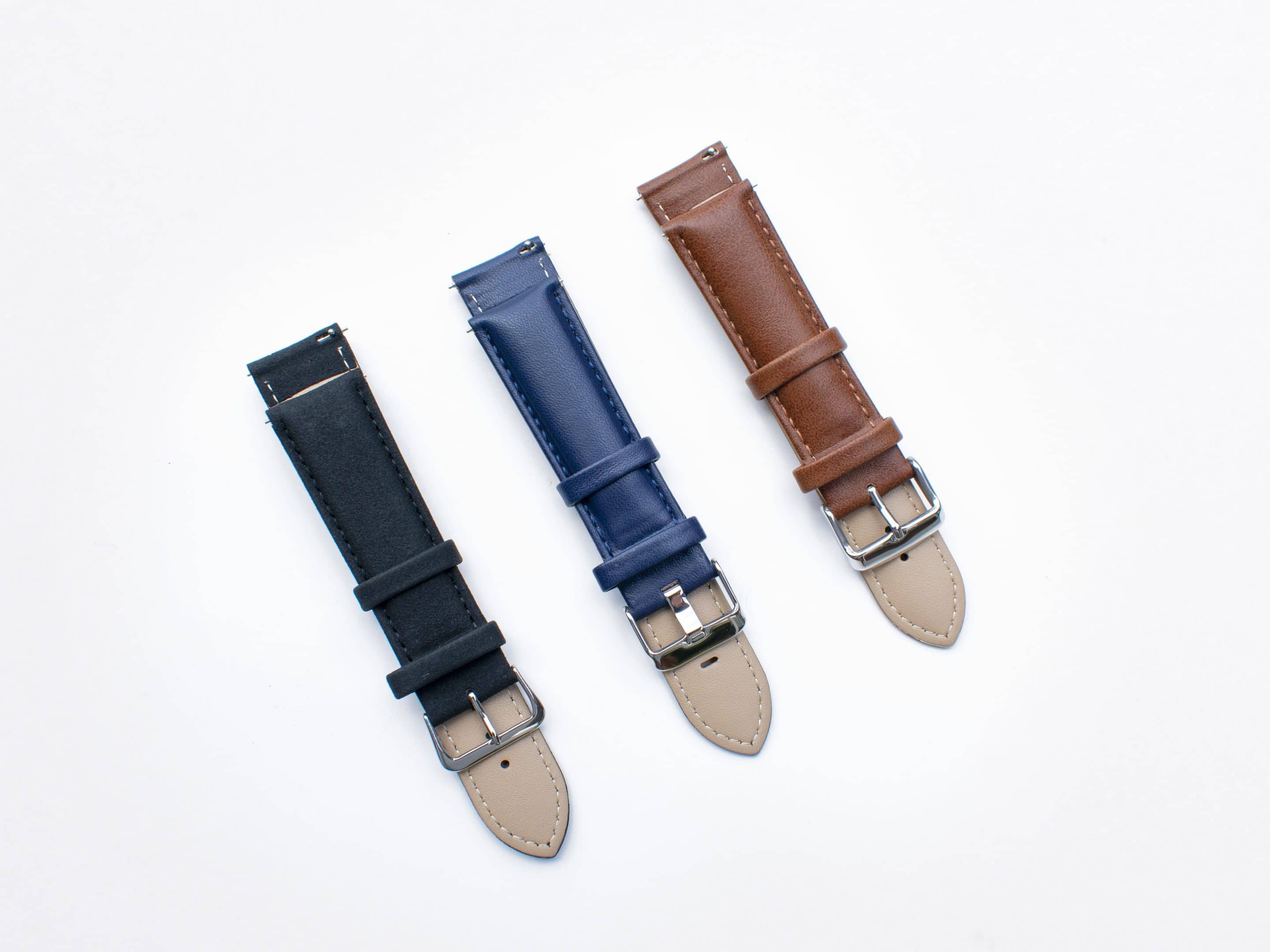 Quick-Release Genuine Leather Watch Straps - Image 2