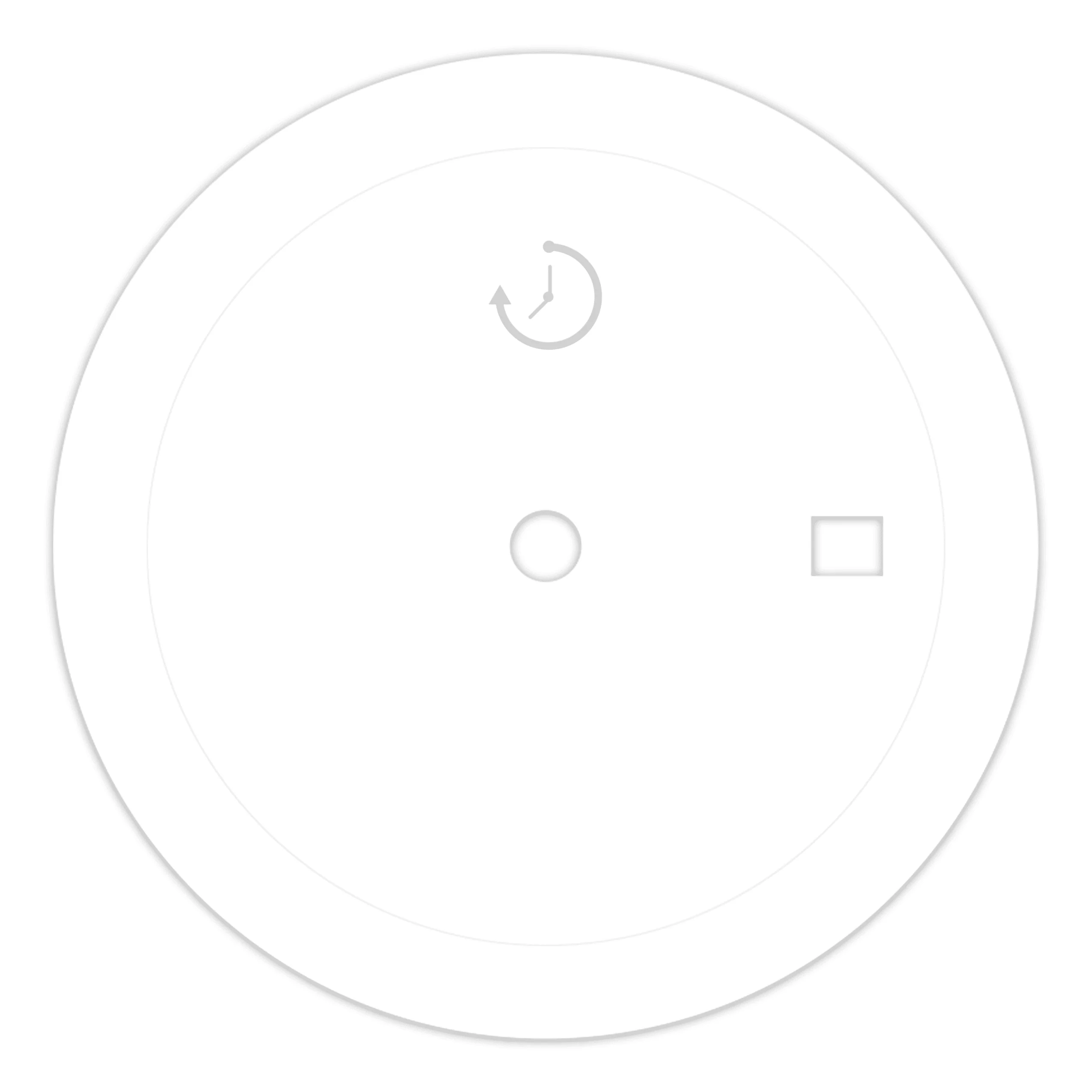Raised Pure White Dial - Image 2